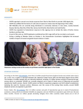 UNFPA Sudan Emergency Situation Report #7 - 29 October 2023