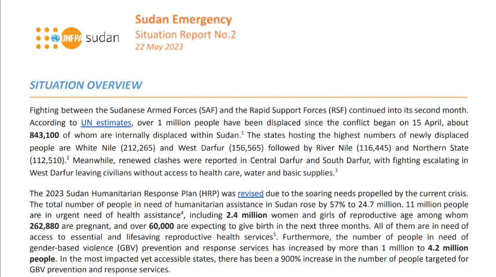 Sudan Emergency: Situation Report No.2 (22 May 2023)
