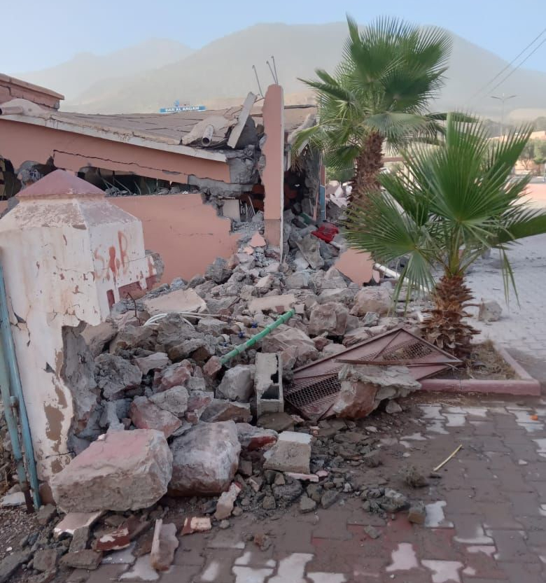 The remains of the maternity centre where Maria works in Talat N’Yaagoub in Morocco’s Atlas Mountains. © UNFPA Morocco