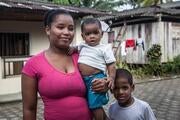 A family in Docordó, Colombia. Photo