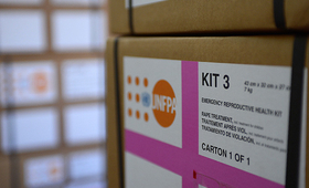UNFPA is providing post-rape treatment kits and other essential health supplies in South Sudan. Sexual violence has been widespread since hostilities erupted last month.