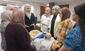 Training of Trainers (ToT) session for 34 healthcare professionals from 12 Iraqi governorates organized by the Danish Red Cross 