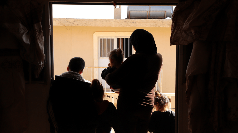 Soumaia and her children received support, including medicines, clothes and counselling, from the UNFPA-supported Syrian Family Planning Association. © UNFPA Syria/Alaa Ghorra