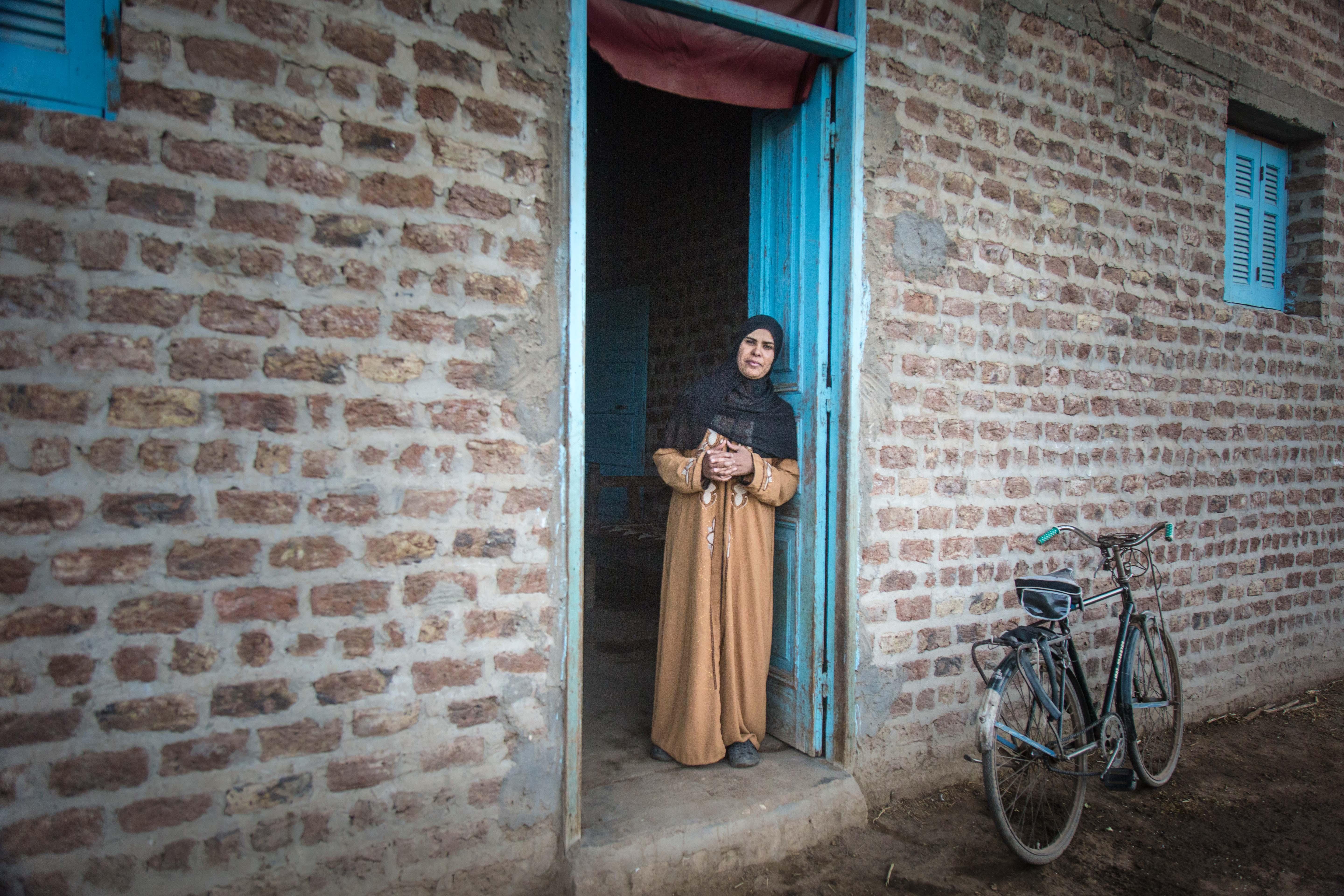 Hoda welcomes people into her home in Upper Egypt. She is a leader in convincing people to abandon female genital mutilation (FGM).