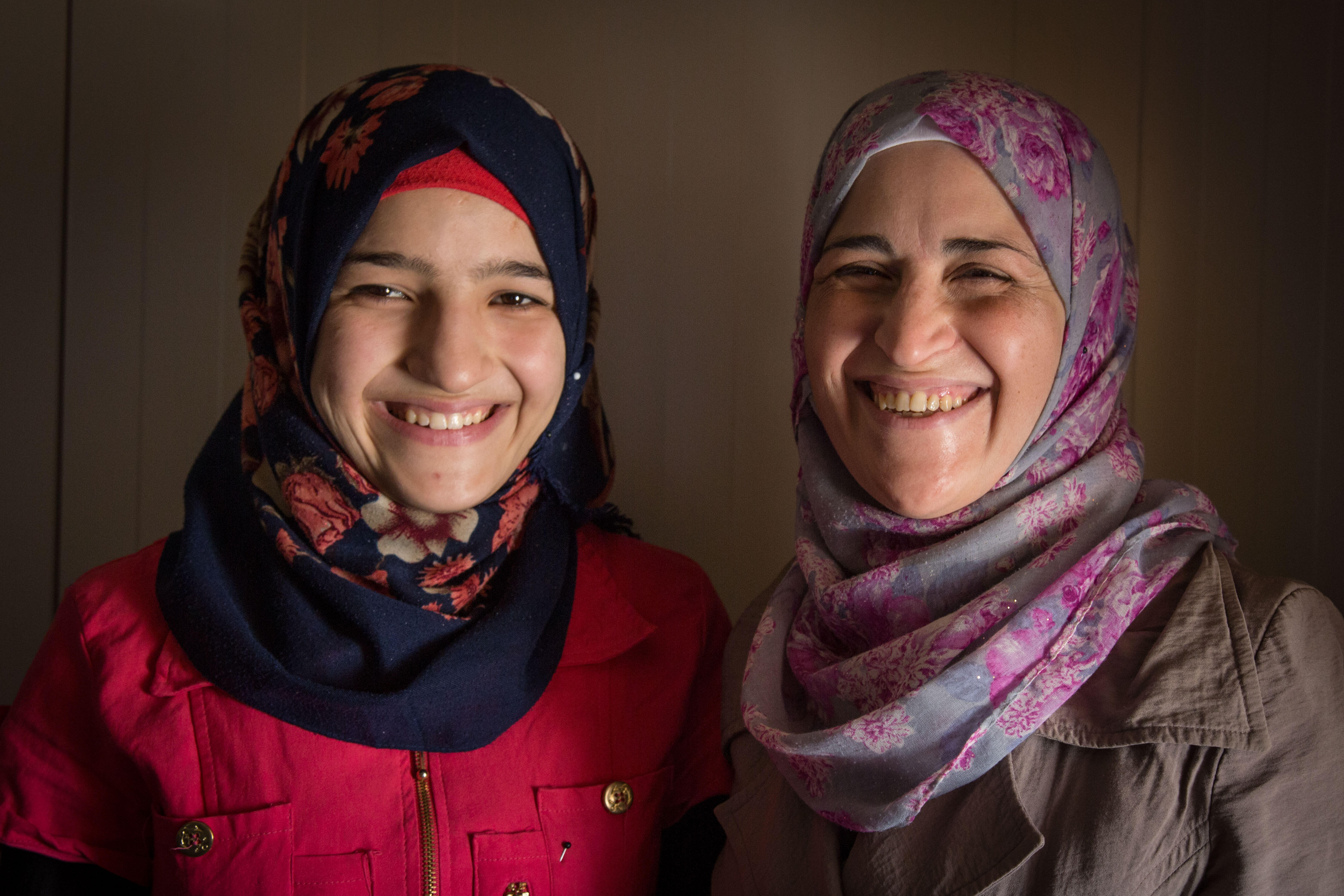 Saba and her mother, Izdihar, both give awareness sessions to girls in schools about their health and the benefits of continuing with their education.