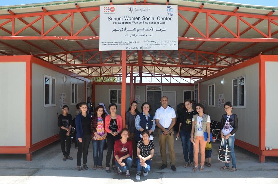 Mr. Ramanathan Balakrishnan, UNFPA Representative in Iraq, visiting the Sununi Women Center, Sinjar district, Nineveh governorate, Northern Iraq 