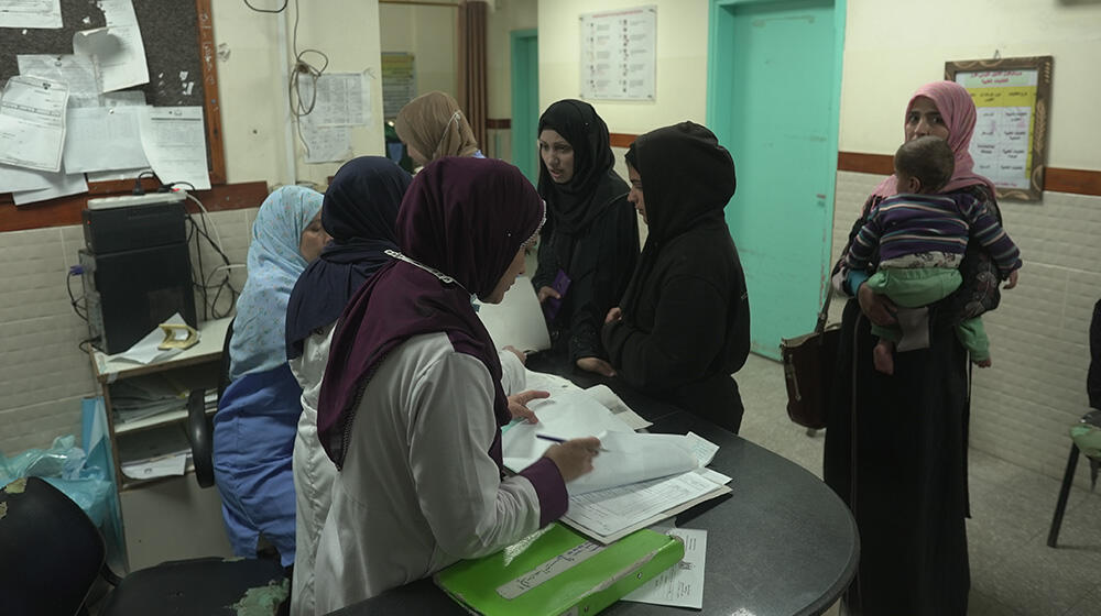 The Al-Helal Al-Emirati maternity hospital in Rafah is one of the last remaining functioning health facilities in southern Gaza.