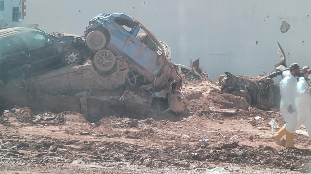 Two destroyed dams unleashed a wall of water on Derna, Libya, in the early hours of 11 September, wiping out entire neighbourhoo