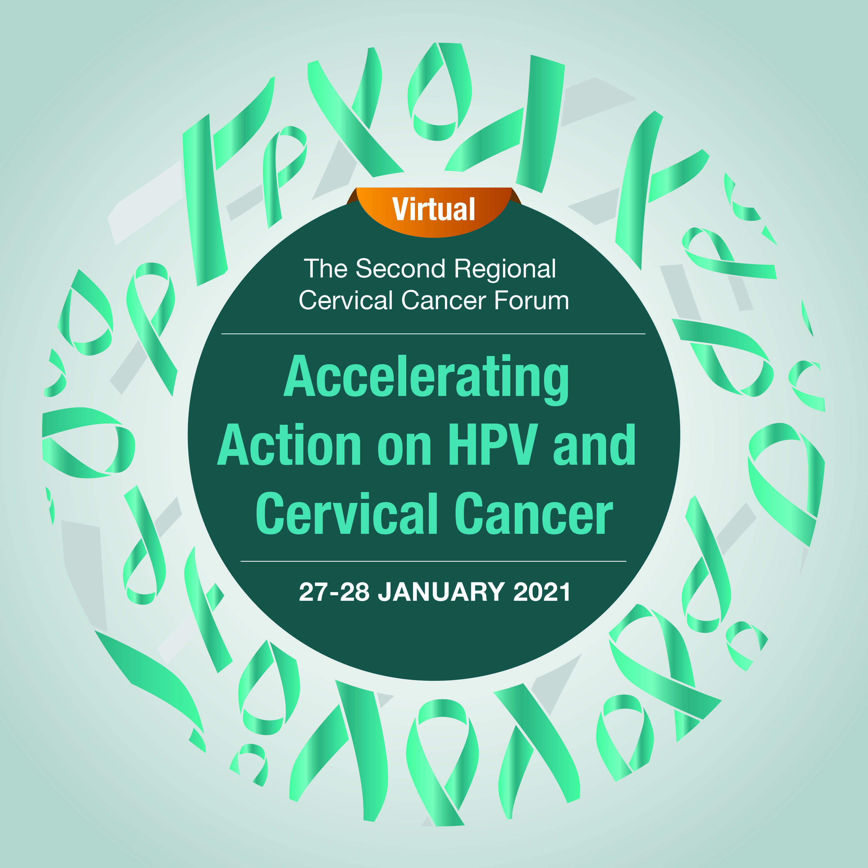 Banner of the Second Regional Cervical Cancer Forum to convene on 27-28 January