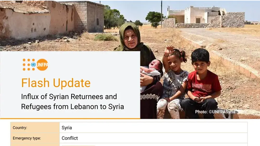 Flash Update on the Influx of Syrian Returnees and Refugees from Lebanon to Syria - September 2024