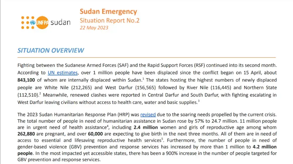 Sudan Emergency: Situation Report No.2 (22 May 2023)