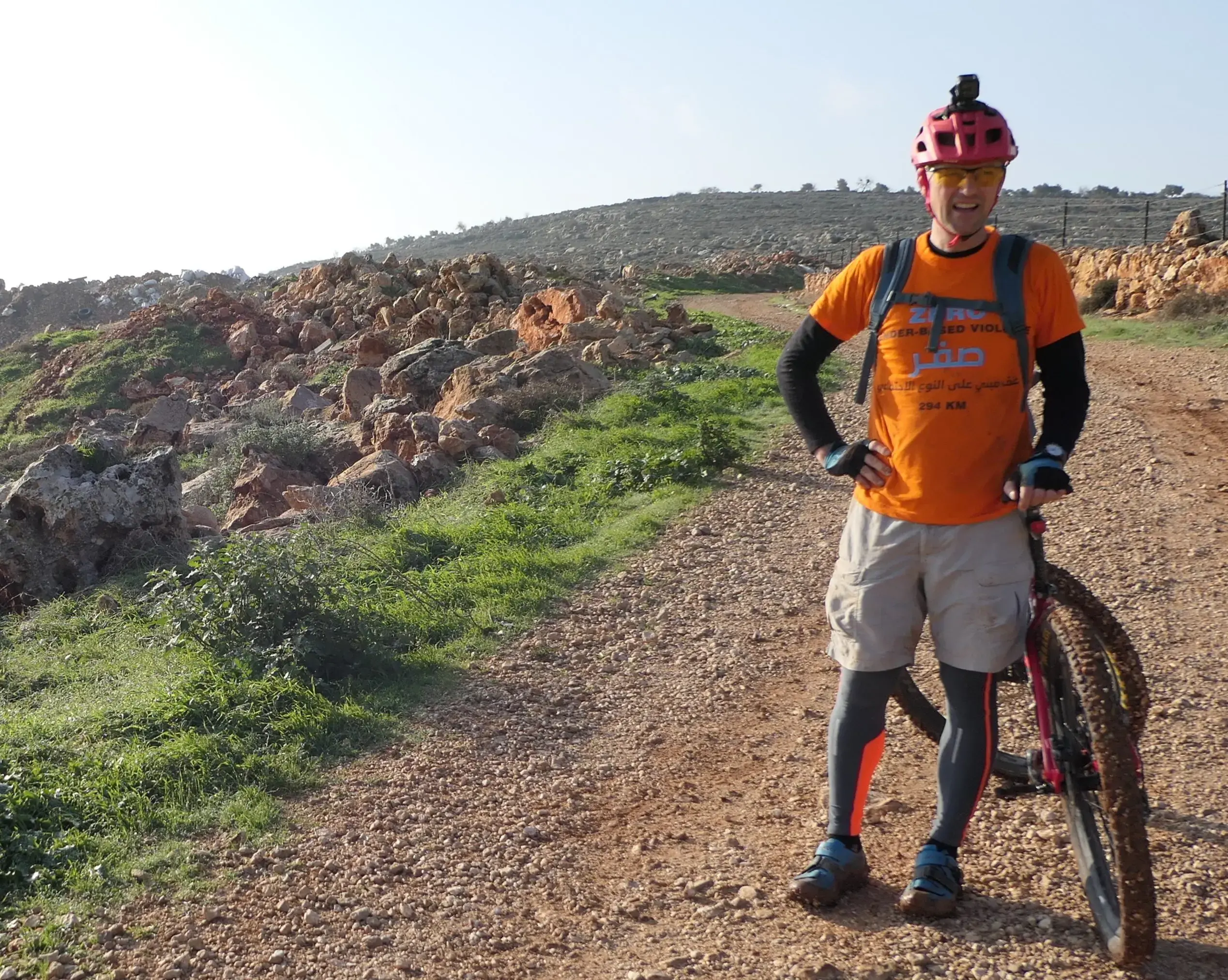 One meter per survivor: biking across Palestine