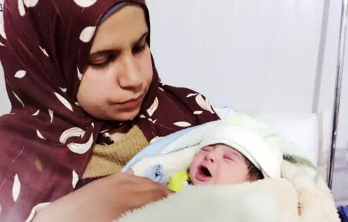 5000th baby born at a UNFPA-supported clinic for refugees in Jordan