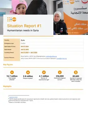 Situation Report #1 Humanitarian needs in Syria