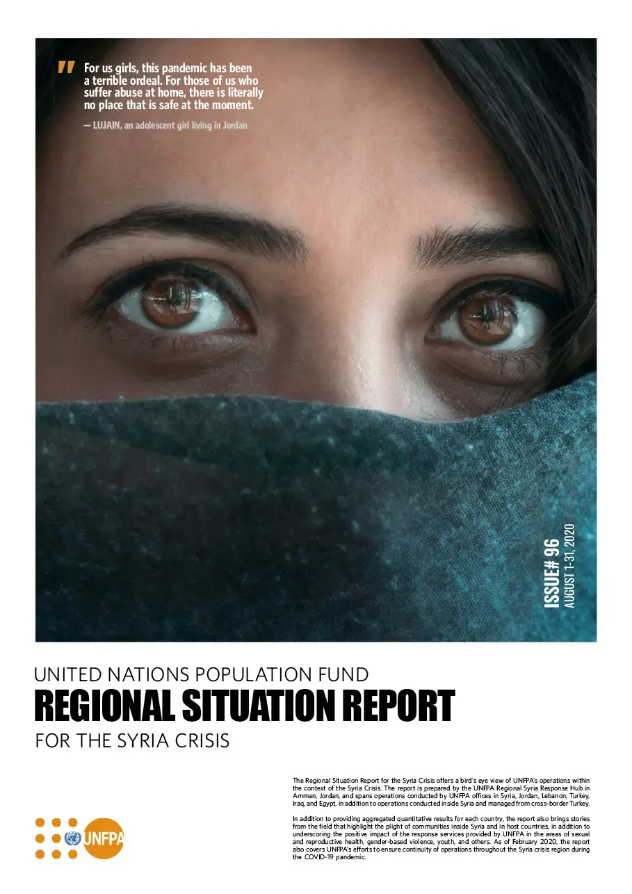 UNFPA Regional Situation Report for the Syria Crisis — August 2020