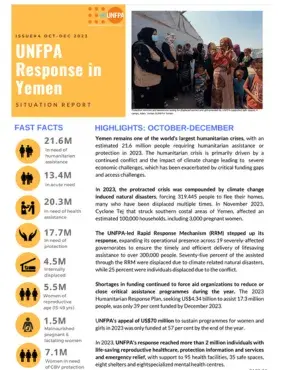 UNFPA Response in Yemen Situation Report #4 – October-December 2023