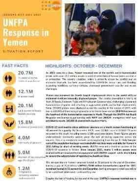 Yemen Response: Situation Report #03 October - December 2021