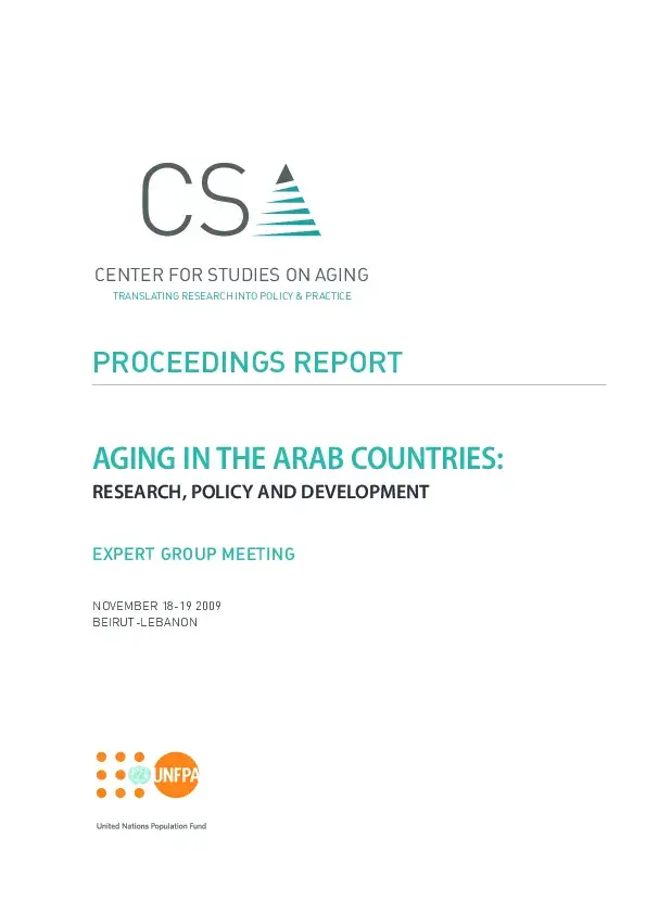 Ageing in Arab Countries