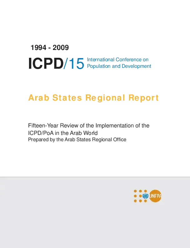 ICPD @ 15 Arab State Regional report