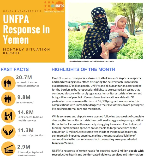 Yemen - Monthly Situation Report #11 