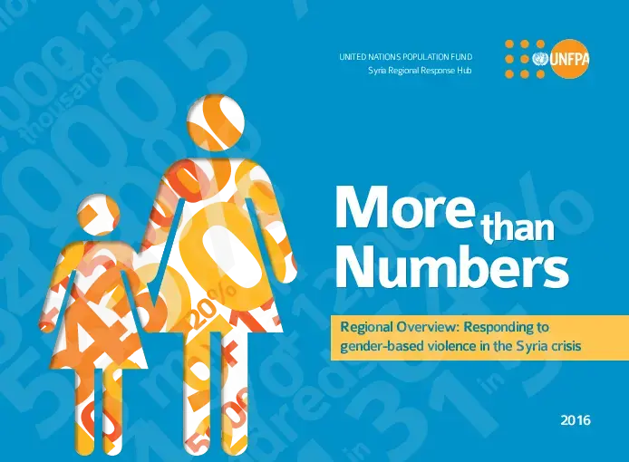 More than Numbers - Responding to gender-based violence in the Syria Crisis